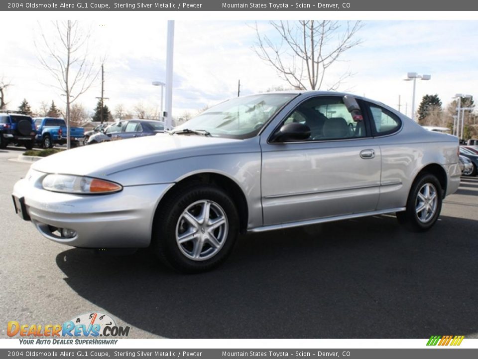 2004 Oldsmobile Alero GL1 Coupe Sterling Silver Metallic / Pewter Photo #5