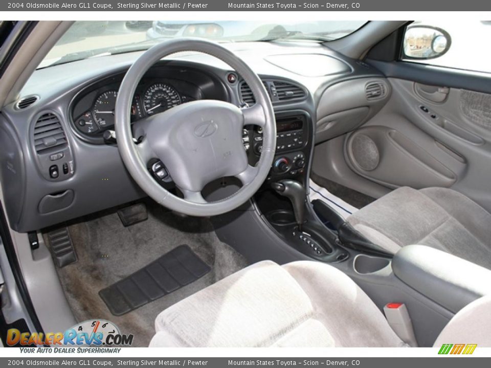 Pewter Interior - 2004 Oldsmobile Alero GL1 Coupe Photo #8