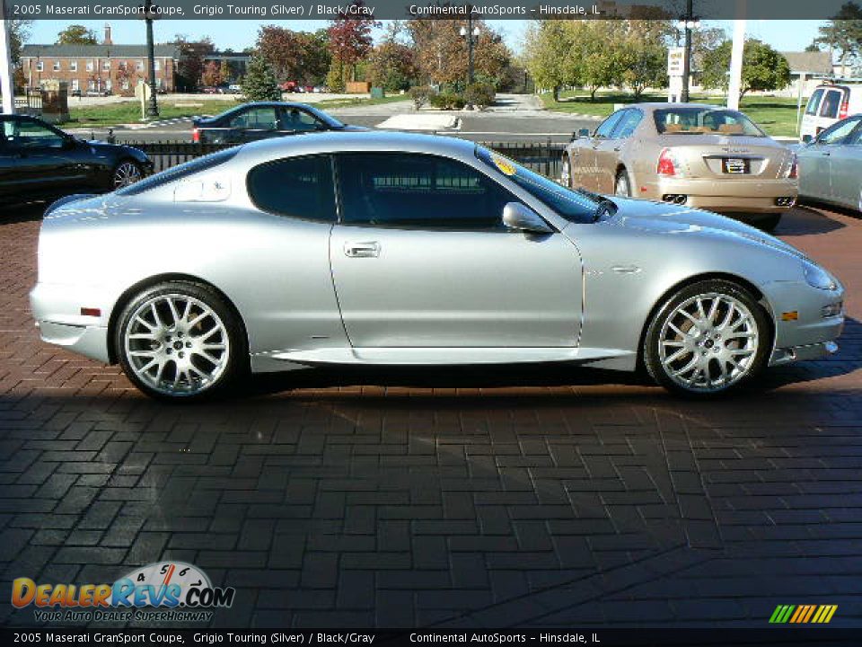 2005 Maserati GranSport Coupe Grigio Touring (Silver) / Black/Gray Photo #17