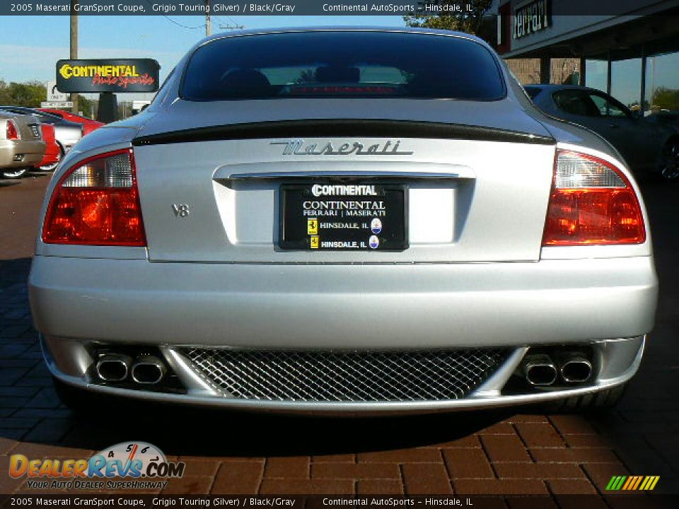 2005 Maserati GranSport Coupe Grigio Touring (Silver) / Black/Gray Photo #19