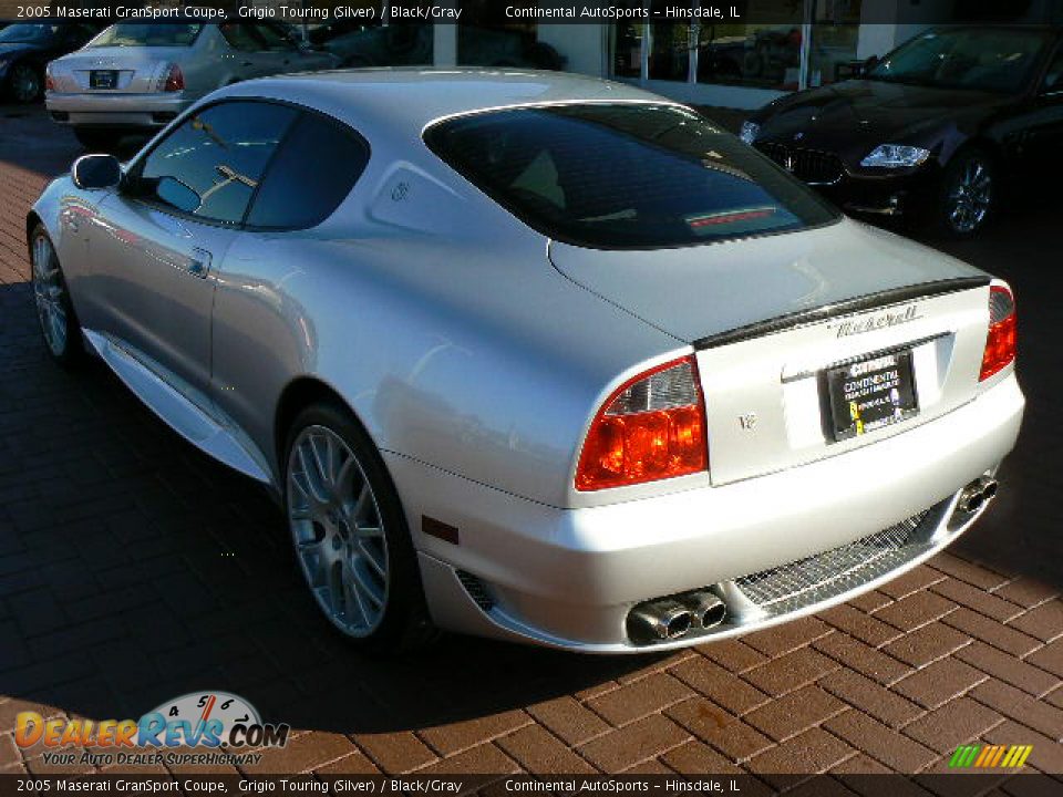 2005 Maserati GranSport Coupe Grigio Touring (Silver) / Black/Gray Photo #20
