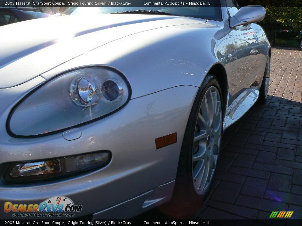 2005 Maserati GranSport Coupe Grigio Touring (Silver) / Black/Gray Photo #21