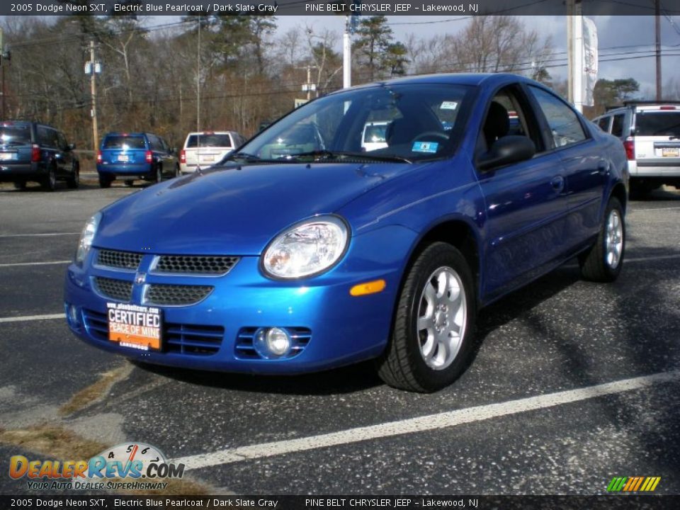 2005 Dodge Neon SXT Electric Blue Pearlcoat / Dark Slate Gray Photo #1