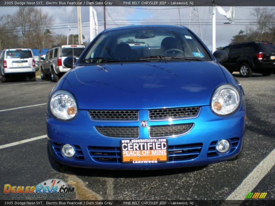 2005 Dodge Neon SXT Electric Blue Pearlcoat / Dark Slate Gray Photo #2