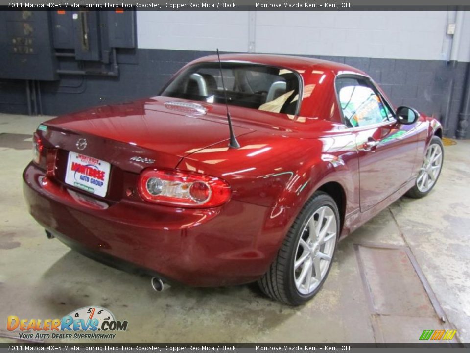 2011 Mazda MX-5 Miata Touring Hard Top Roadster Copper Red Mica / Black Photo #3