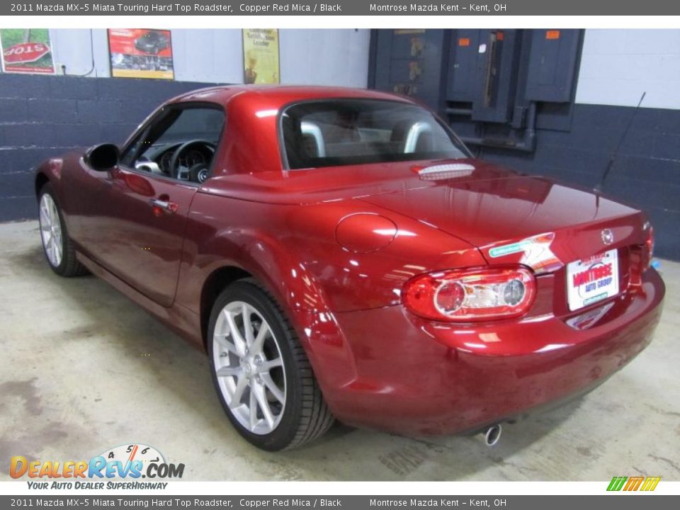 2011 Mazda MX-5 Miata Touring Hard Top Roadster Copper Red Mica / Black Photo #4