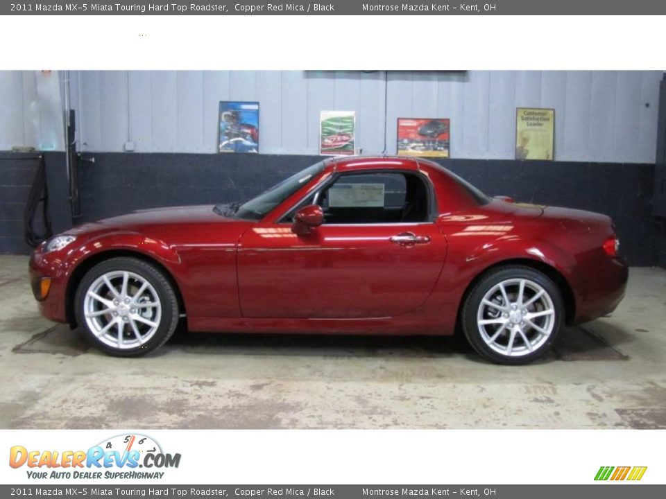 2011 Mazda MX-5 Miata Touring Hard Top Roadster Copper Red Mica / Black Photo #6