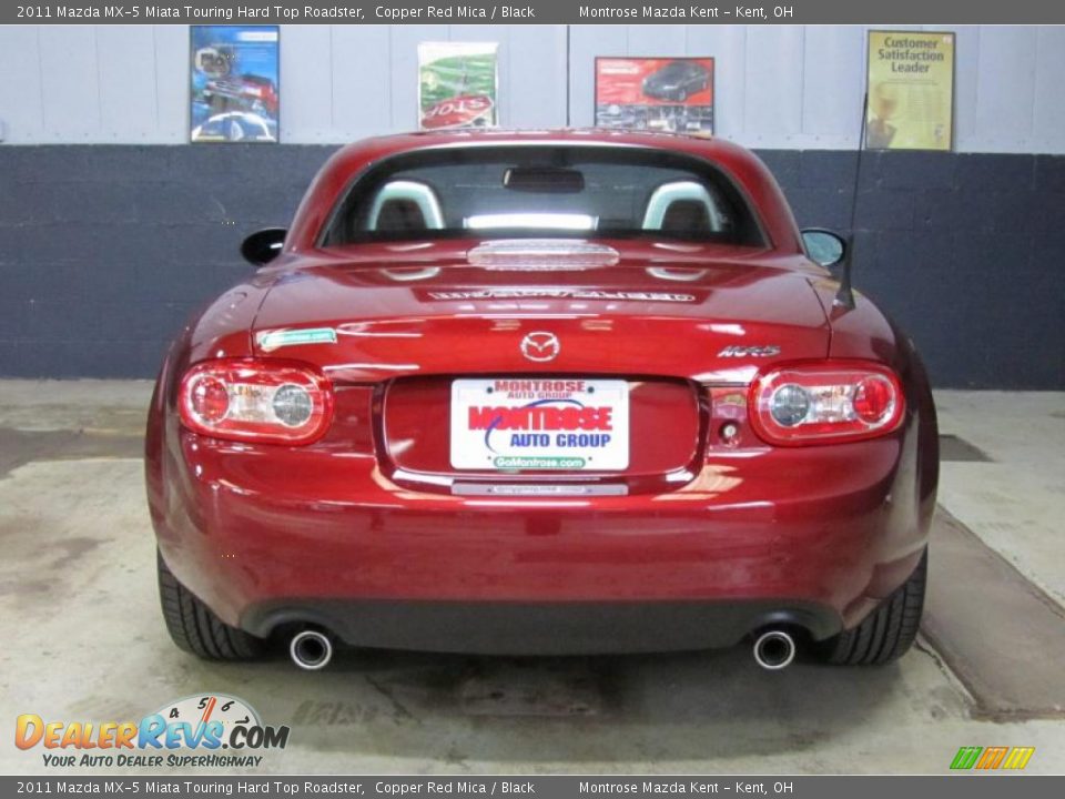 2011 Mazda MX-5 Miata Touring Hard Top Roadster Copper Red Mica / Black Photo #8