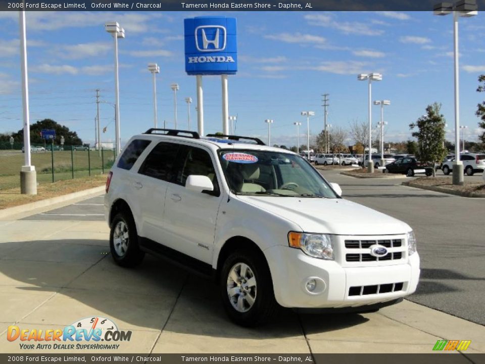 2008 Ford Escape Limited Oxford White / Charcoal Photo #2