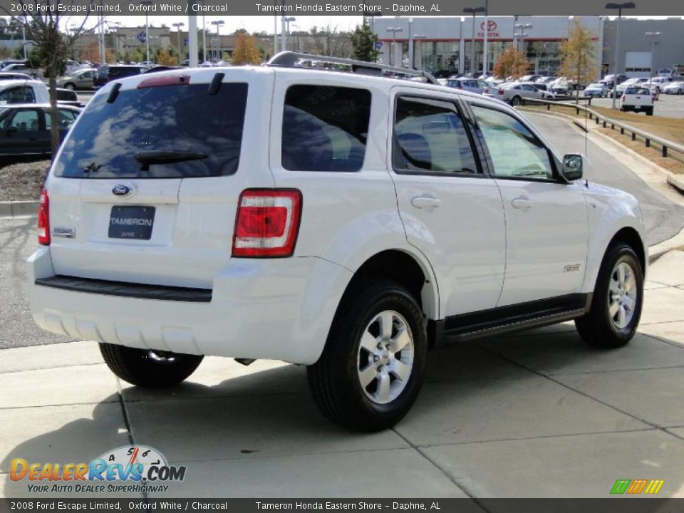 2008 Ford Escape Limited Oxford White / Charcoal Photo #5