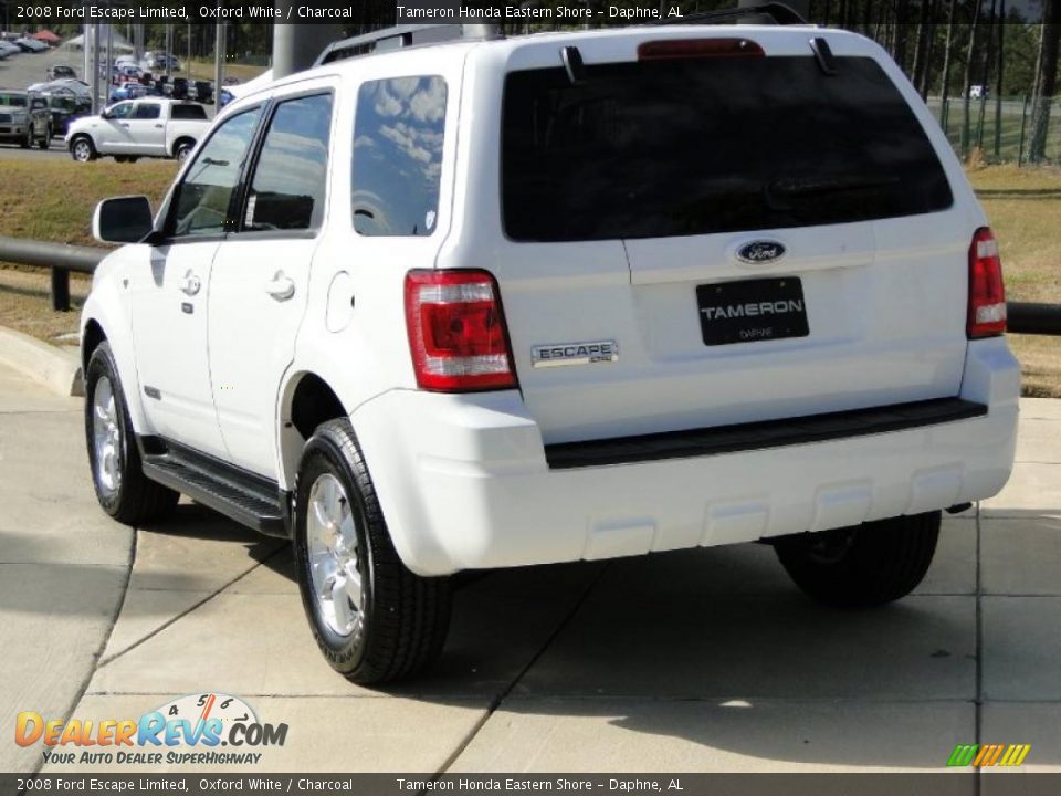 2008 Ford Escape Limited Oxford White / Charcoal Photo #6