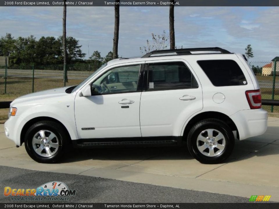 2008 Ford Escape Limited Oxford White / Charcoal Photo #8