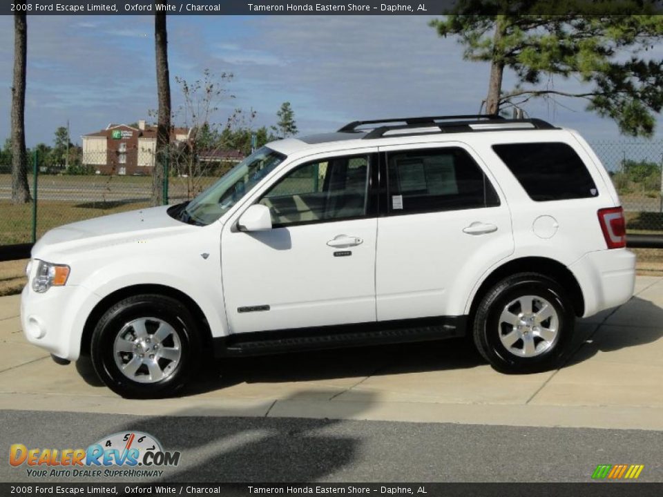 2008 Ford Escape Limited Oxford White / Charcoal Photo #9