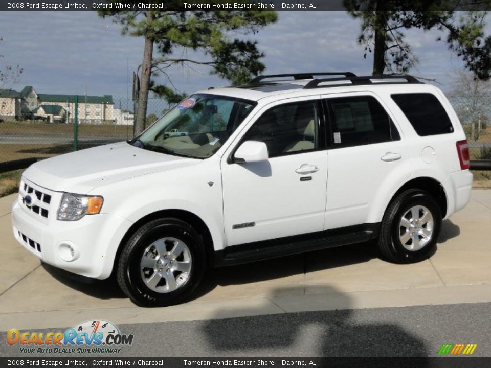 2008 Ford Escape Limited Oxford White / Charcoal Photo #10