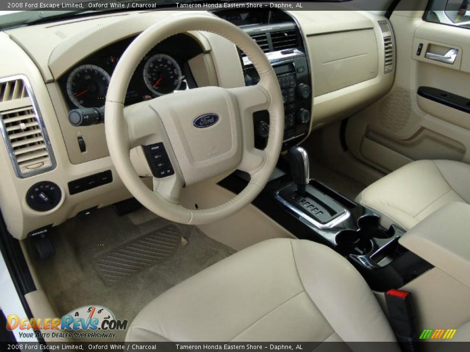 2008 Ford Escape Limited Oxford White / Charcoal Photo #16