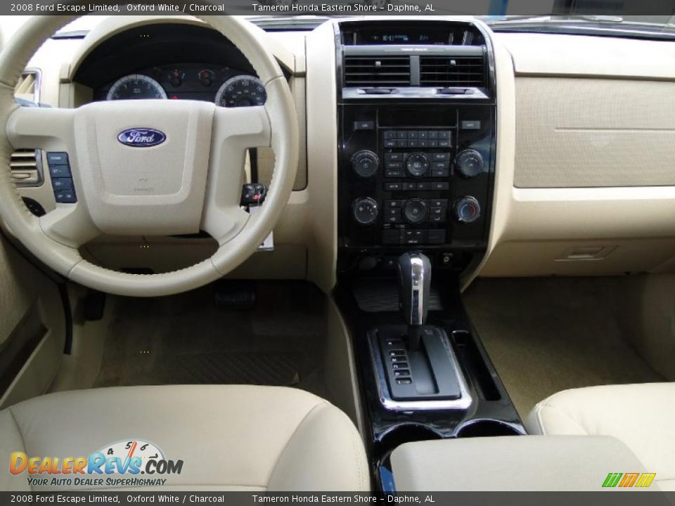 2008 Ford Escape Limited Oxford White / Charcoal Photo #24