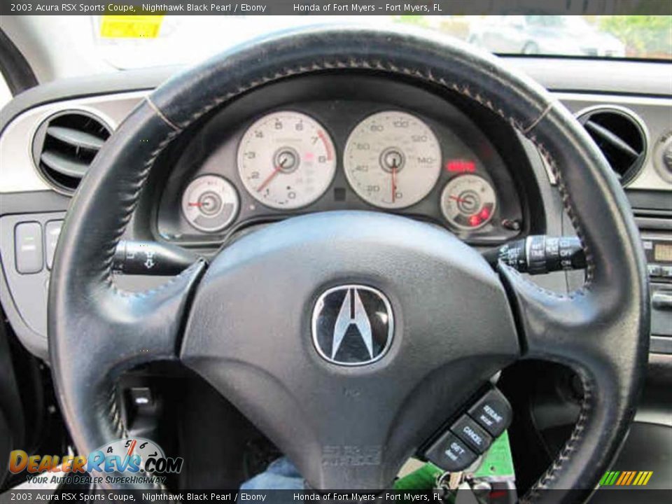 2003 Acura RSX Sports Coupe Nighthawk Black Pearl / Ebony Photo #17