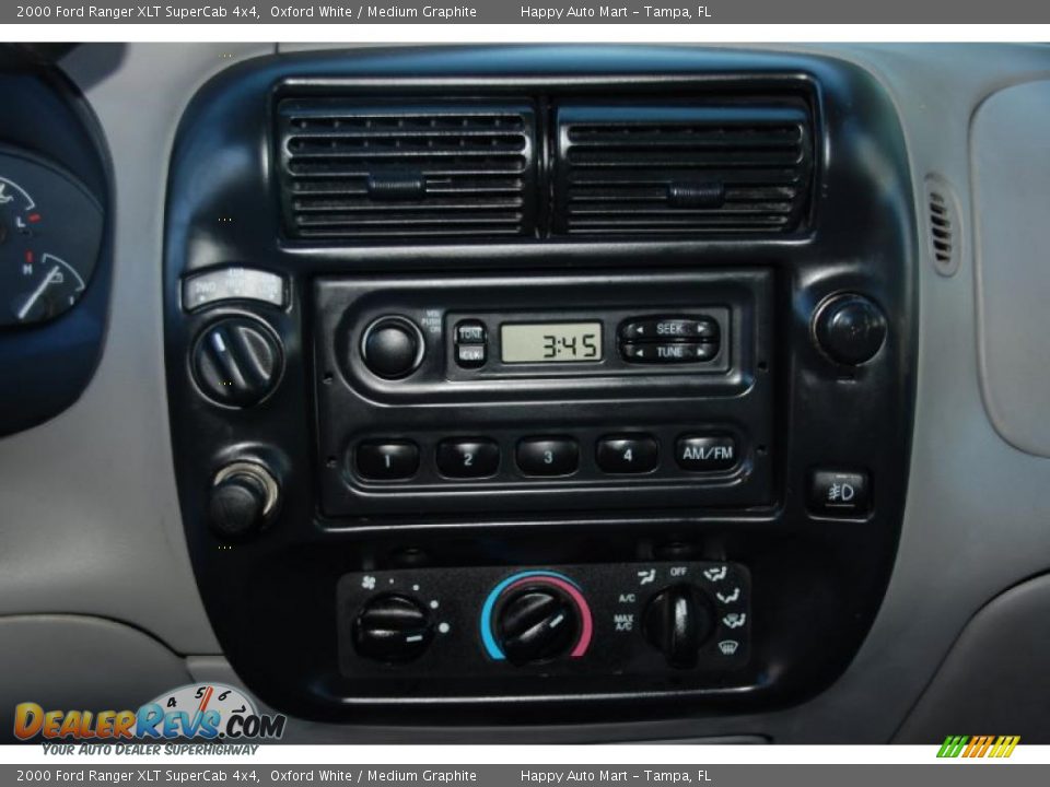 2000 Ford Ranger XLT SuperCab 4x4 Oxford White / Medium Graphite Photo #13