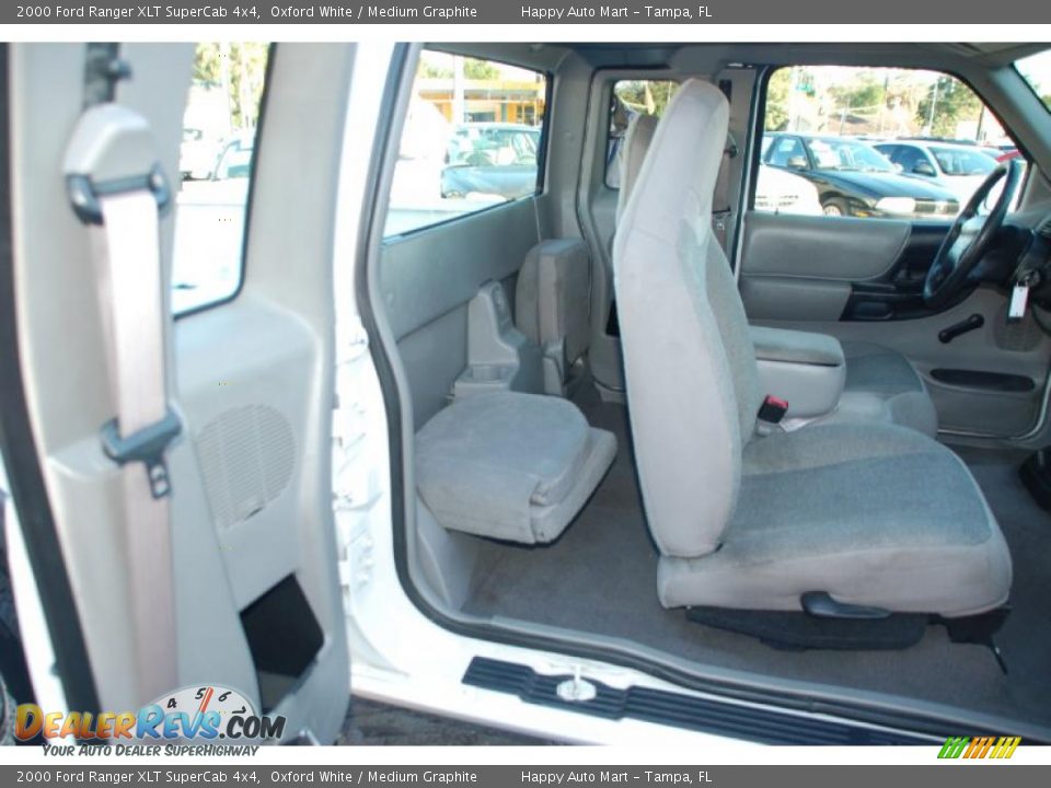 2000 Ford Ranger XLT SuperCab 4x4 Oxford White / Medium Graphite Photo #20