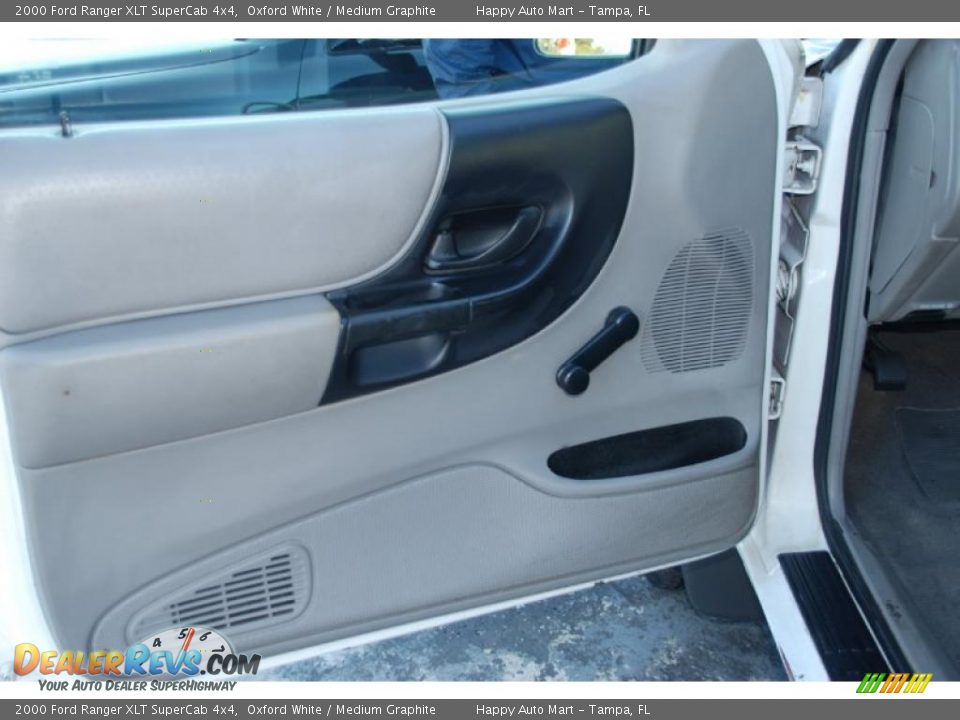 2000 Ford Ranger XLT SuperCab 4x4 Oxford White / Medium Graphite Photo #24