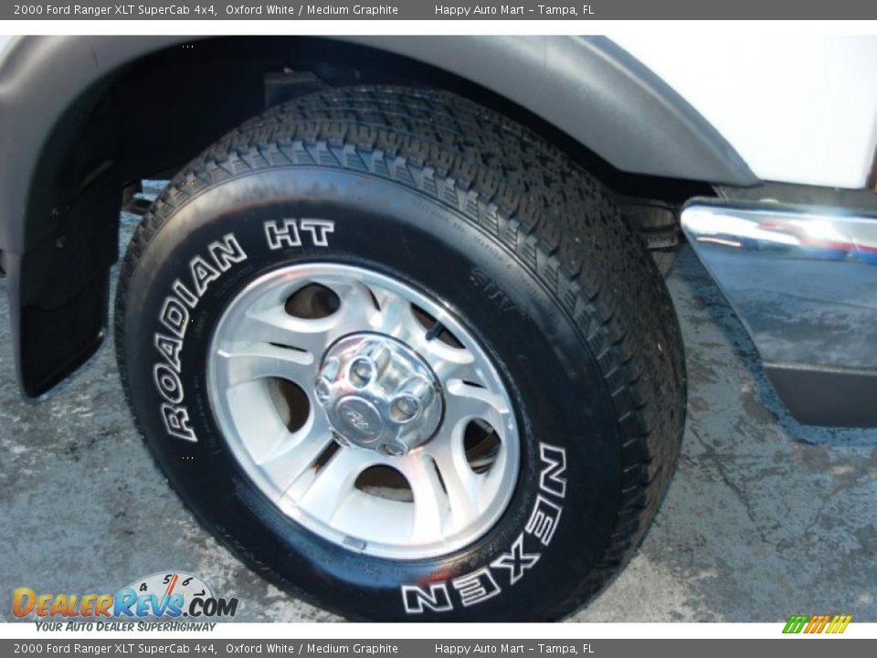 2000 Ford Ranger XLT SuperCab 4x4 Oxford White / Medium Graphite Photo #25