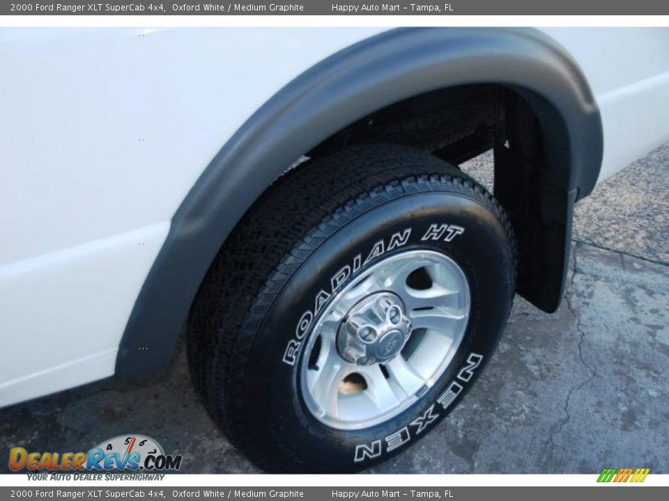 2000 Ford Ranger XLT SuperCab 4x4 Oxford White / Medium Graphite Photo #26