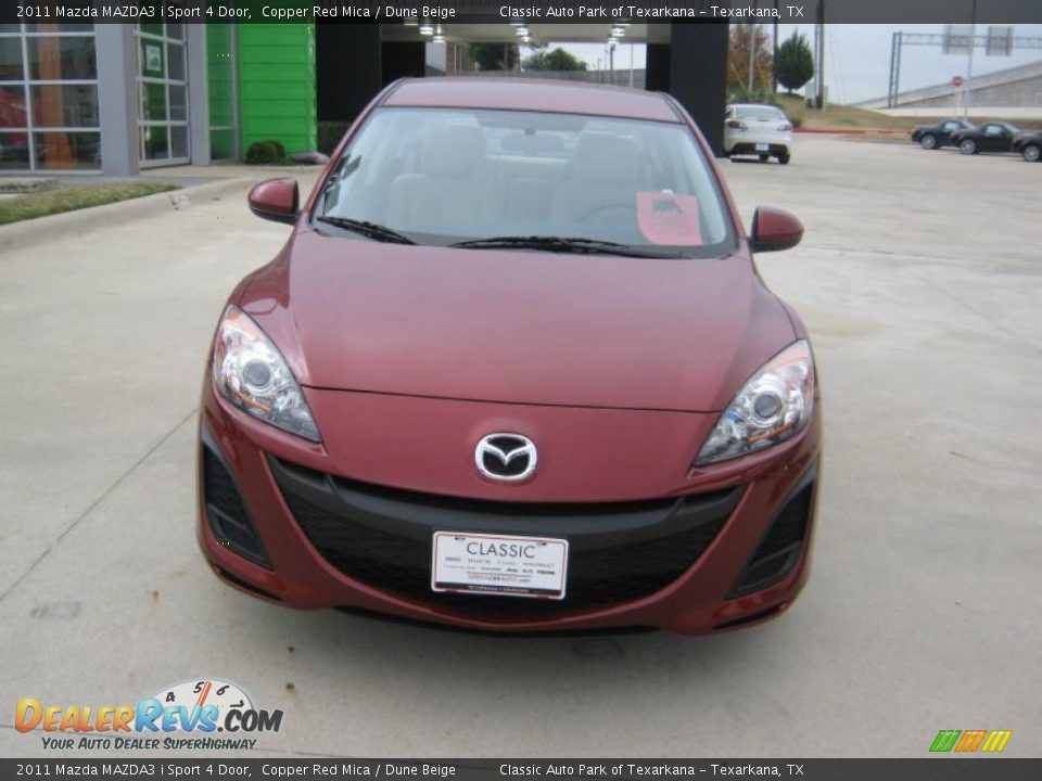 2011 Mazda MAZDA3 i Sport 4 Door Copper Red Mica / Dune Beige Photo #8