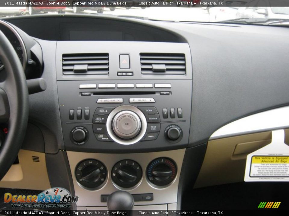 2011 Mazda MAZDA3 i Sport 4 Door Copper Red Mica / Dune Beige Photo #9