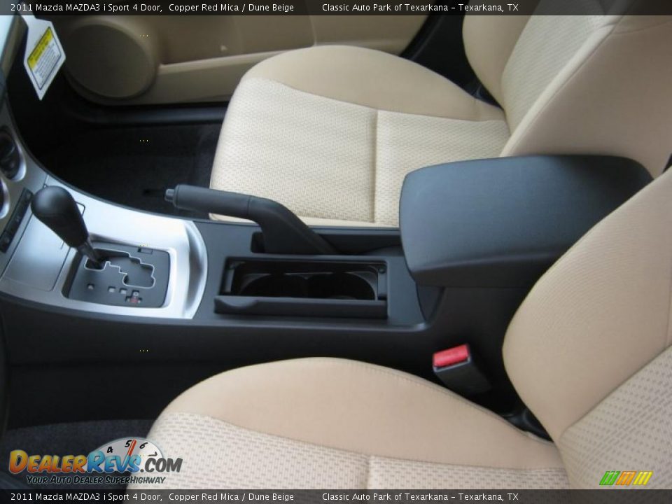 2011 Mazda MAZDA3 i Sport 4 Door Copper Red Mica / Dune Beige Photo #12
