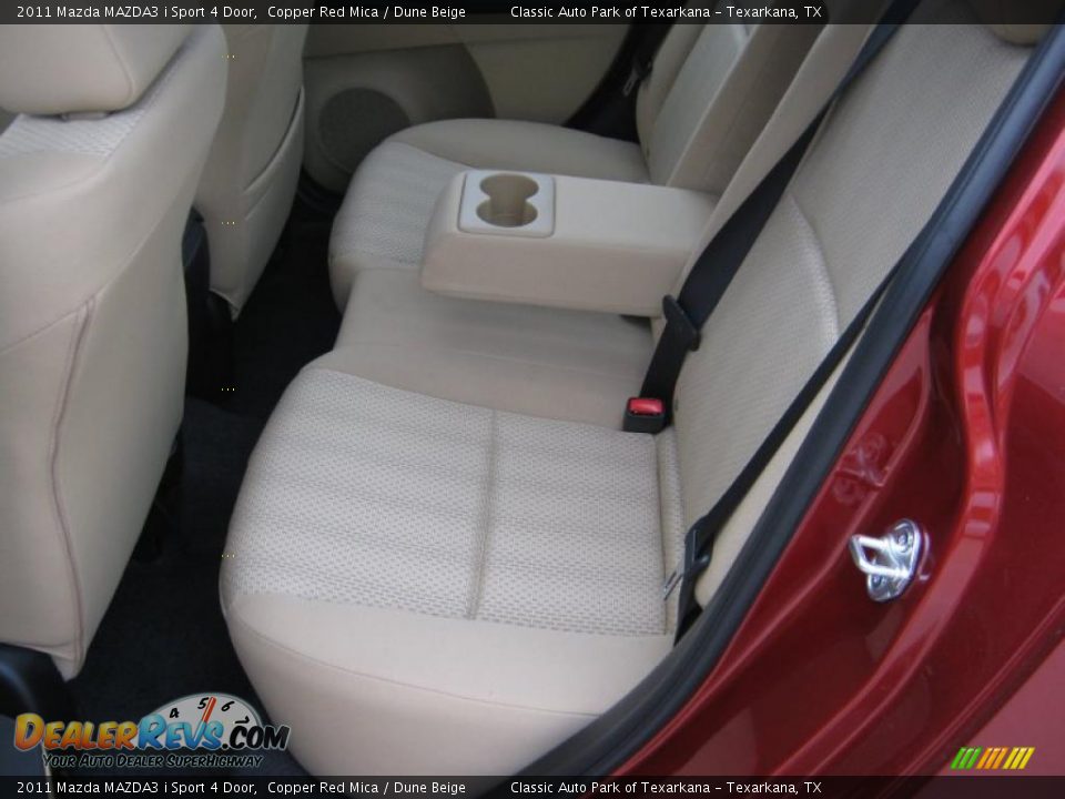 2011 Mazda MAZDA3 i Sport 4 Door Copper Red Mica / Dune Beige Photo #14