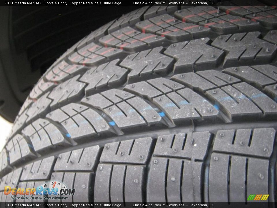 2011 Mazda MAZDA3 i Sport 4 Door Copper Red Mica / Dune Beige Photo #21