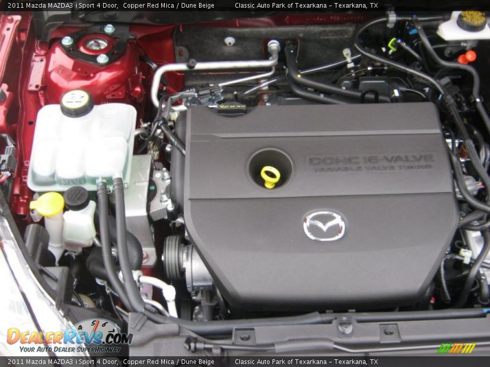 2011 Mazda MAZDA3 i Sport 4 Door Copper Red Mica / Dune Beige Photo #22