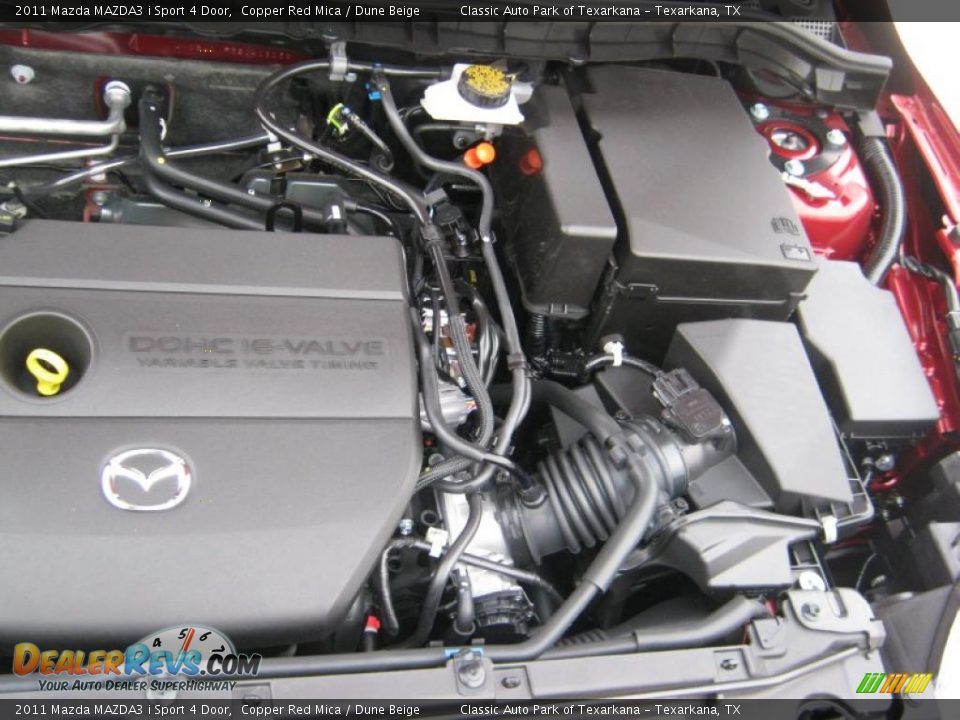 2011 Mazda MAZDA3 i Sport 4 Door Copper Red Mica / Dune Beige Photo #23