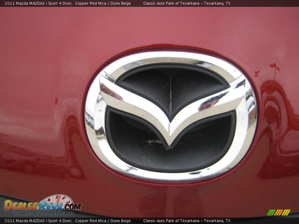 2011 Mazda MAZDA3 i Sport 4 Door Copper Red Mica / Dune Beige Photo #24