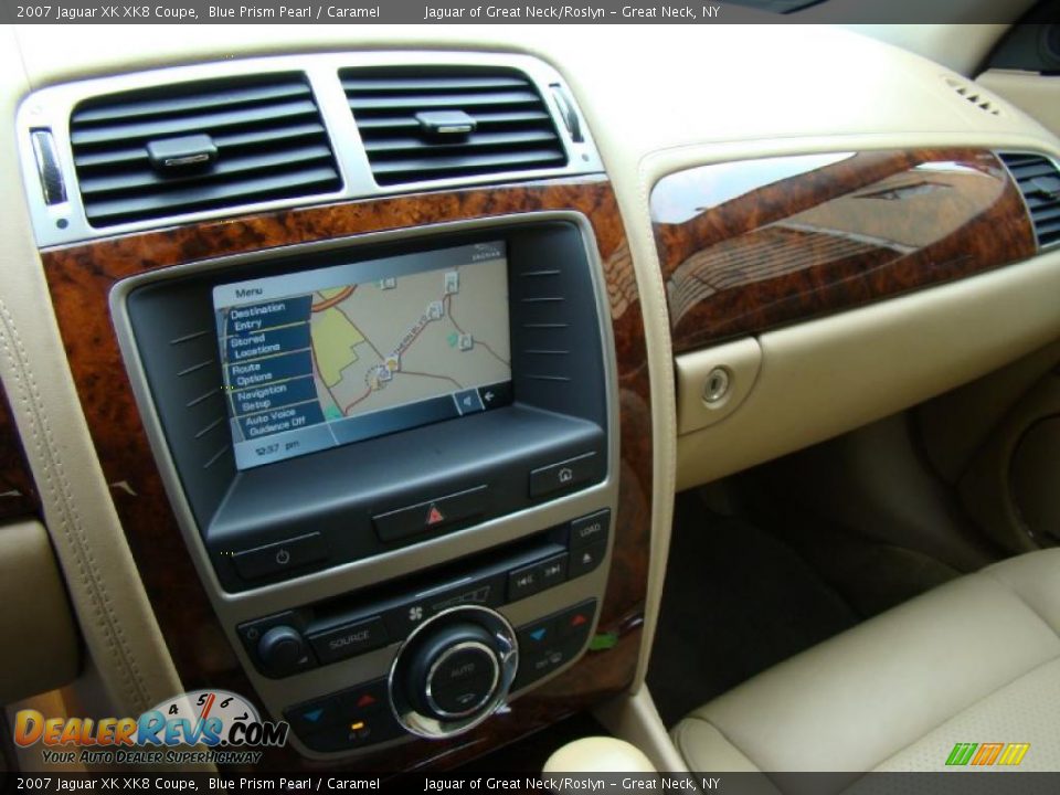 2007 Jaguar XK XK8 Coupe Blue Prism Pearl / Caramel Photo #11