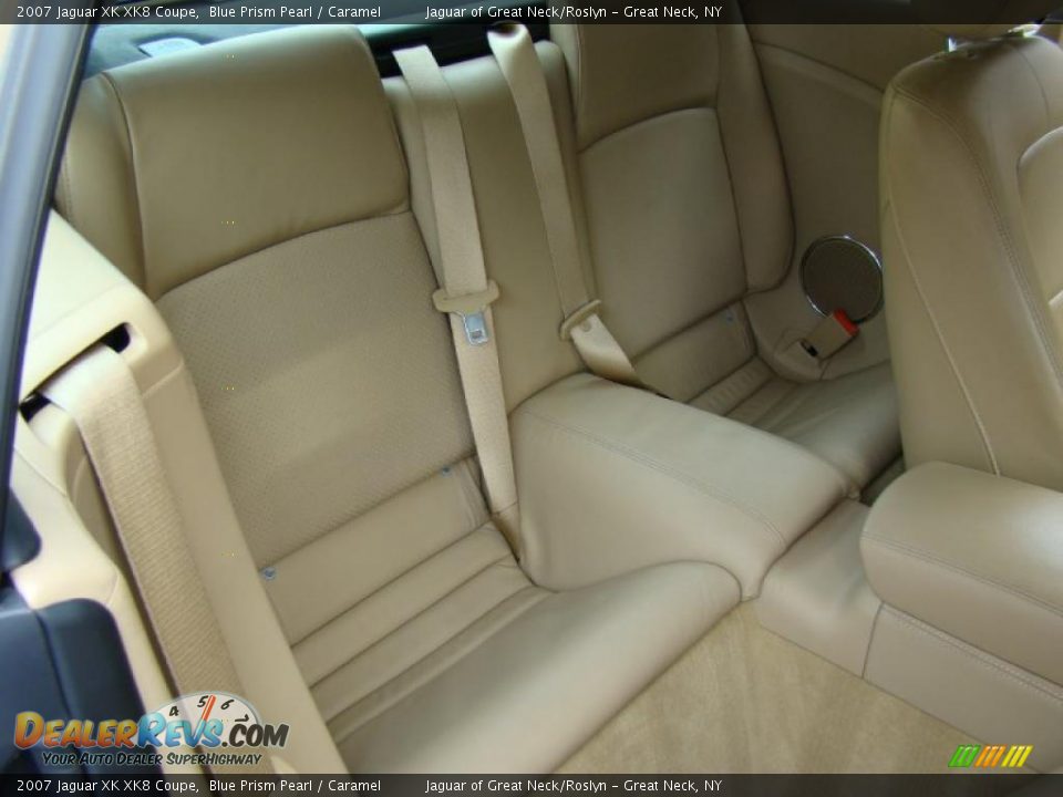 2007 Jaguar XK XK8 Coupe Blue Prism Pearl / Caramel Photo #19