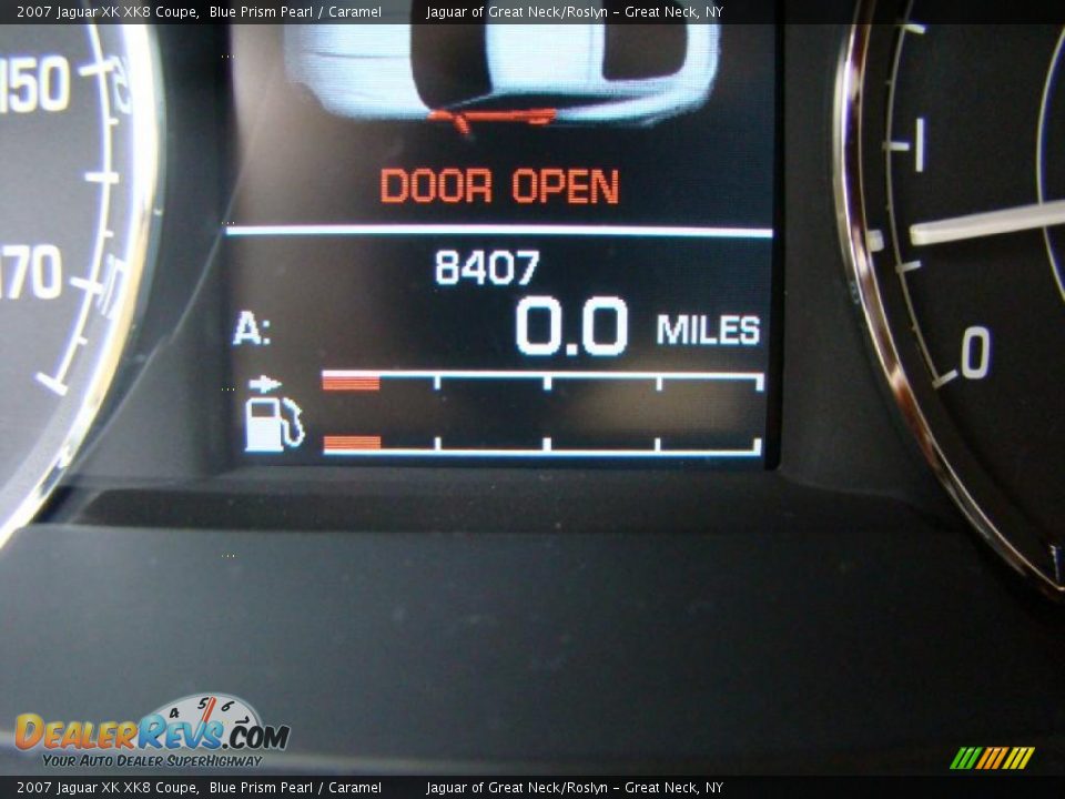 2007 Jaguar XK XK8 Coupe Blue Prism Pearl / Caramel Photo #22