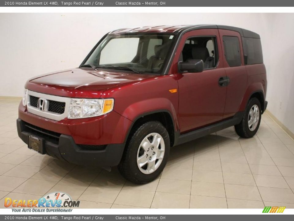 2010 Honda Element LX 4WD Tango Red Pearl / Gray Photo #3
