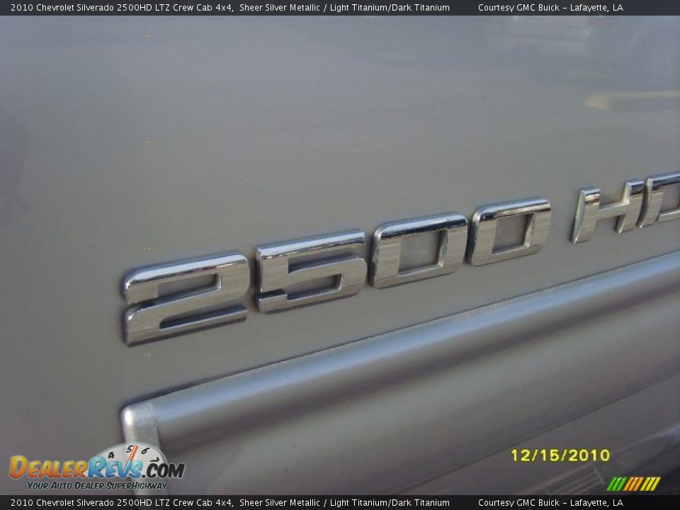 2010 Chevrolet Silverado 2500HD LTZ Crew Cab 4x4 Sheer Silver Metallic / Light Titanium/Dark Titanium Photo #3