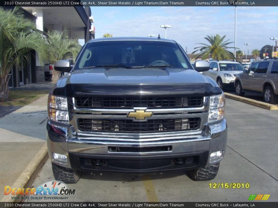 2010 Chevrolet Silverado 2500HD LTZ Crew Cab 4x4 Sheer Silver Metallic / Light Titanium/Dark Titanium Photo #10