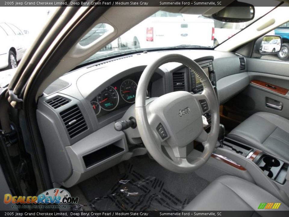 Medium Slate Gray Interior 2005 Jeep Grand Cherokee