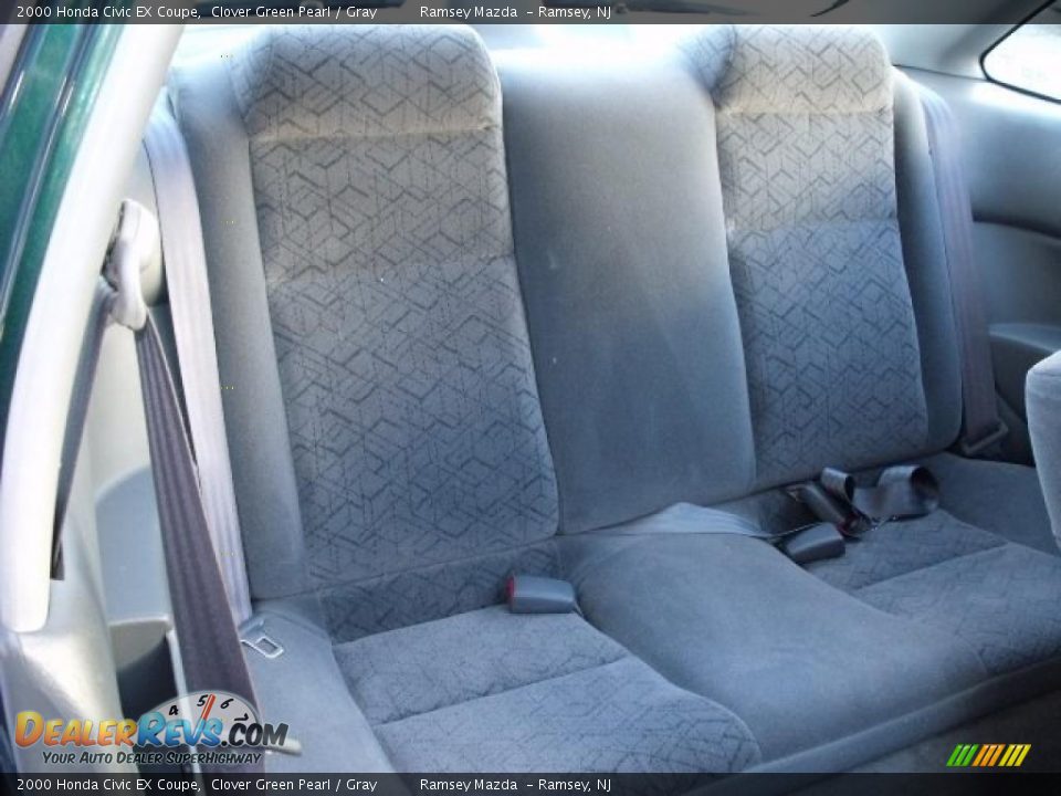 2000 Honda Civic EX Coupe Clover Green Pearl / Gray Photo #11