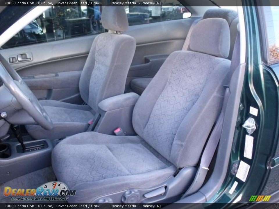 Gray Interior - 2000 Honda Civic EX Coupe Photo #14