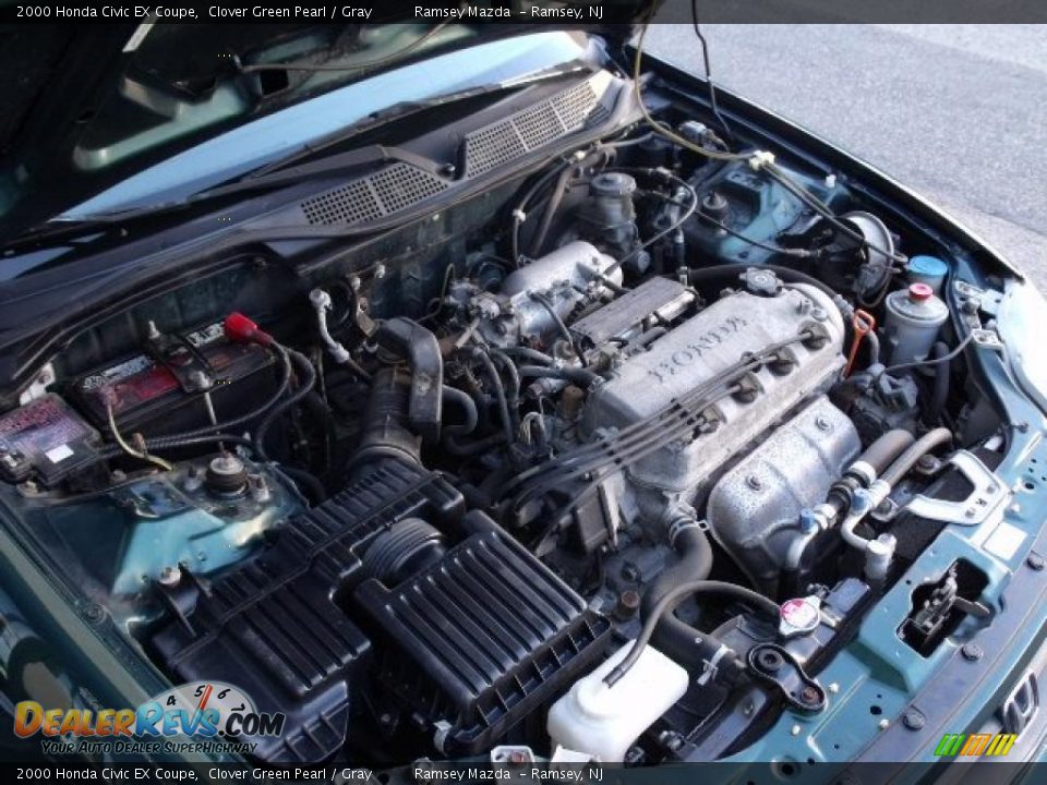 2000 Honda Civic EX Coupe 1.6 Liter SOHC 16-Valve 4 Cylinder Engine Photo #29