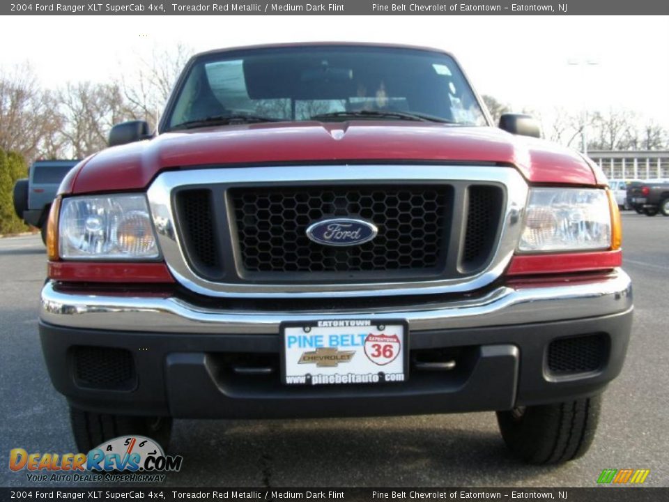 2004 Ford Ranger XLT SuperCab 4x4 Toreador Red Metallic / Medium Dark Flint Photo #2