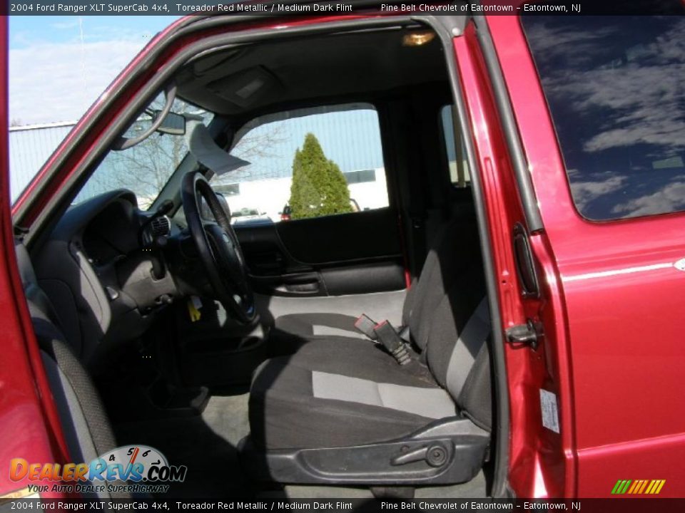 2004 Ford Ranger XLT SuperCab 4x4 Toreador Red Metallic / Medium Dark Flint Photo #12