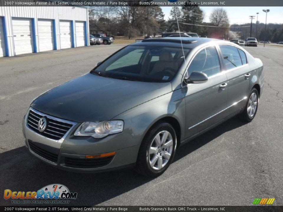 2007 Volkswagen Passat 2.0T Sedan United Grey Metallic / Pure Beige Photo #1