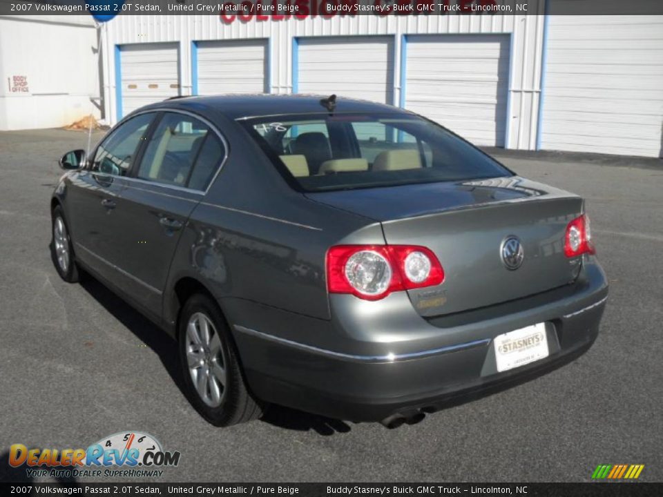 2007 Volkswagen Passat 2.0T Sedan United Grey Metallic / Pure Beige Photo #2