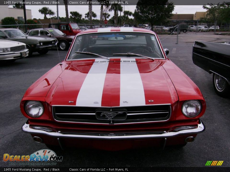 1965 Ford Mustang Coupe Red / Black Photo #1