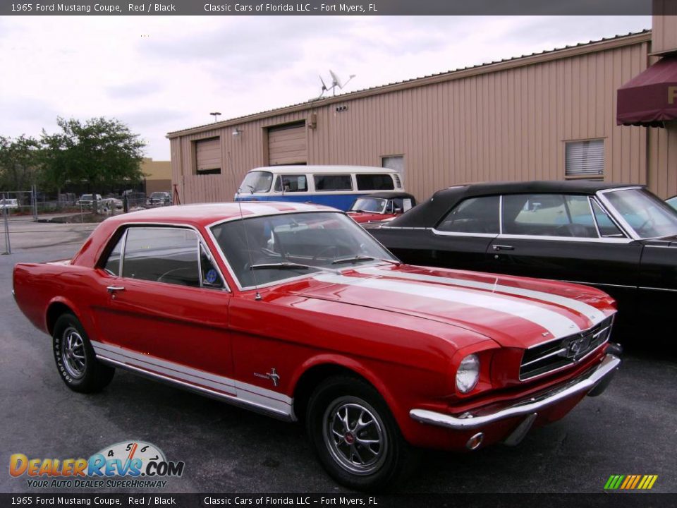 1965 Ford Mustang Coupe Red / Black Photo #3